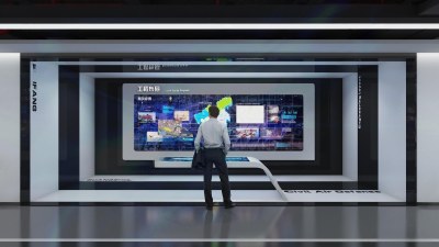 现代人防展厅3D模型下载